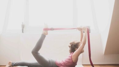 Dhanurasana – a variation